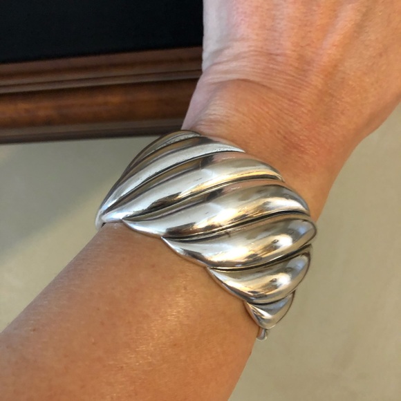 DAVID YURMAN CUFF ONLY-925 SILVER DY HAMPTON CUFF - Picture 3 of 6
